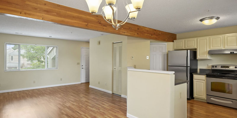 Bridgewalk Boulder Rentals - Two-bedroom bi-level apartment - Living Area