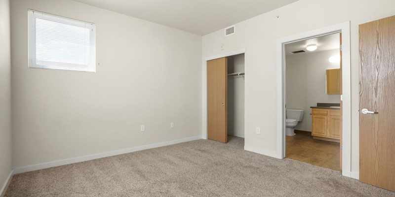 Broadway West - Boulder Affordable Rentals - One Bedroom Apartment - Bedroom 1b