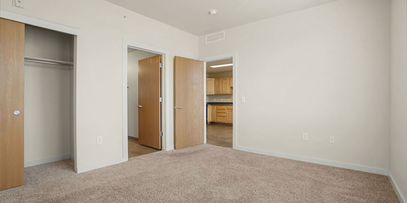 Broadway West - Boulder Affordable Rentals - One Bedroom Apartment - Bedroom 1a