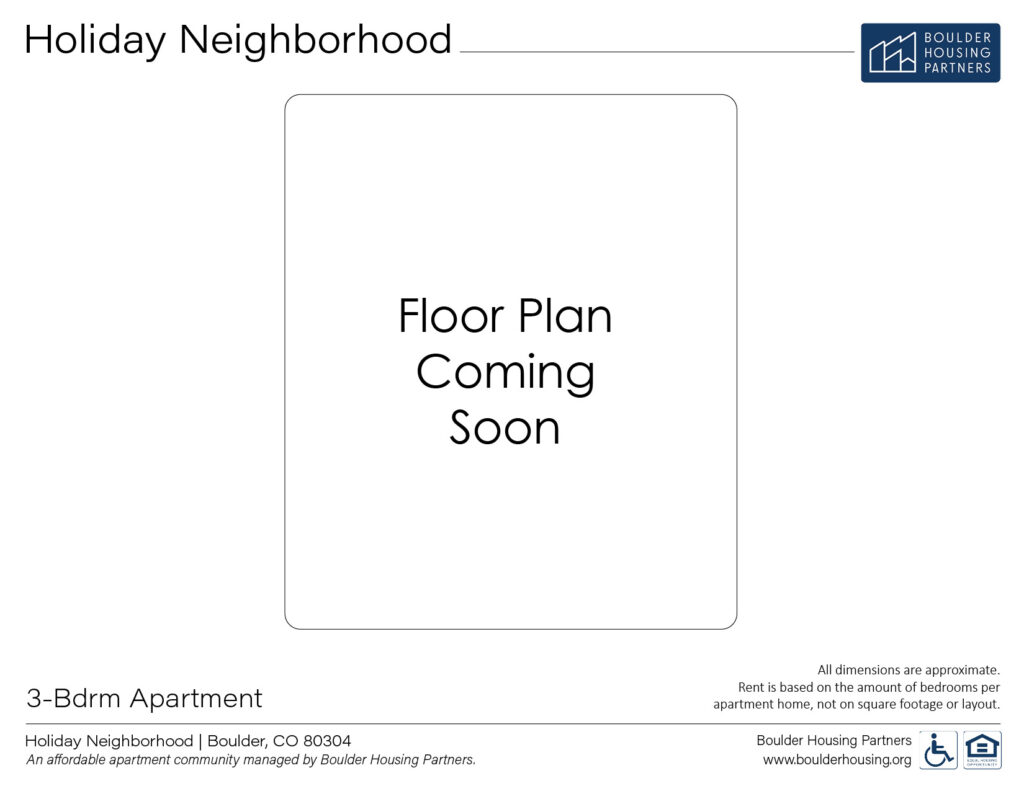 Holiday Neighborhood Three-Bedroom Floor Plan Coming Soon