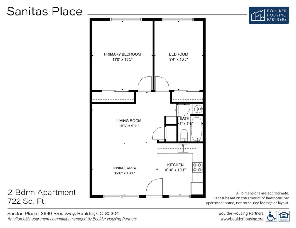 Sanitas Place 2 Bedroom Apartment Floor Plan
